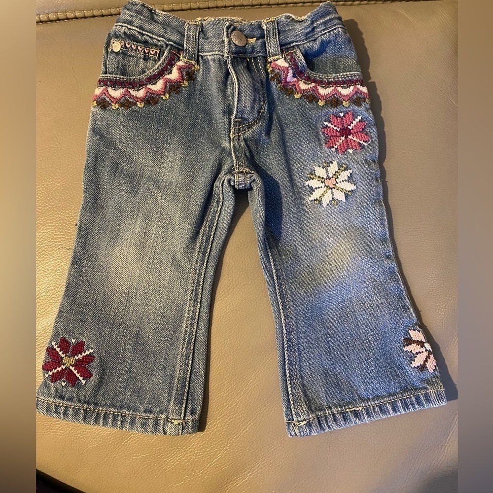 Levi’s I flowered jeans. Size 12 months